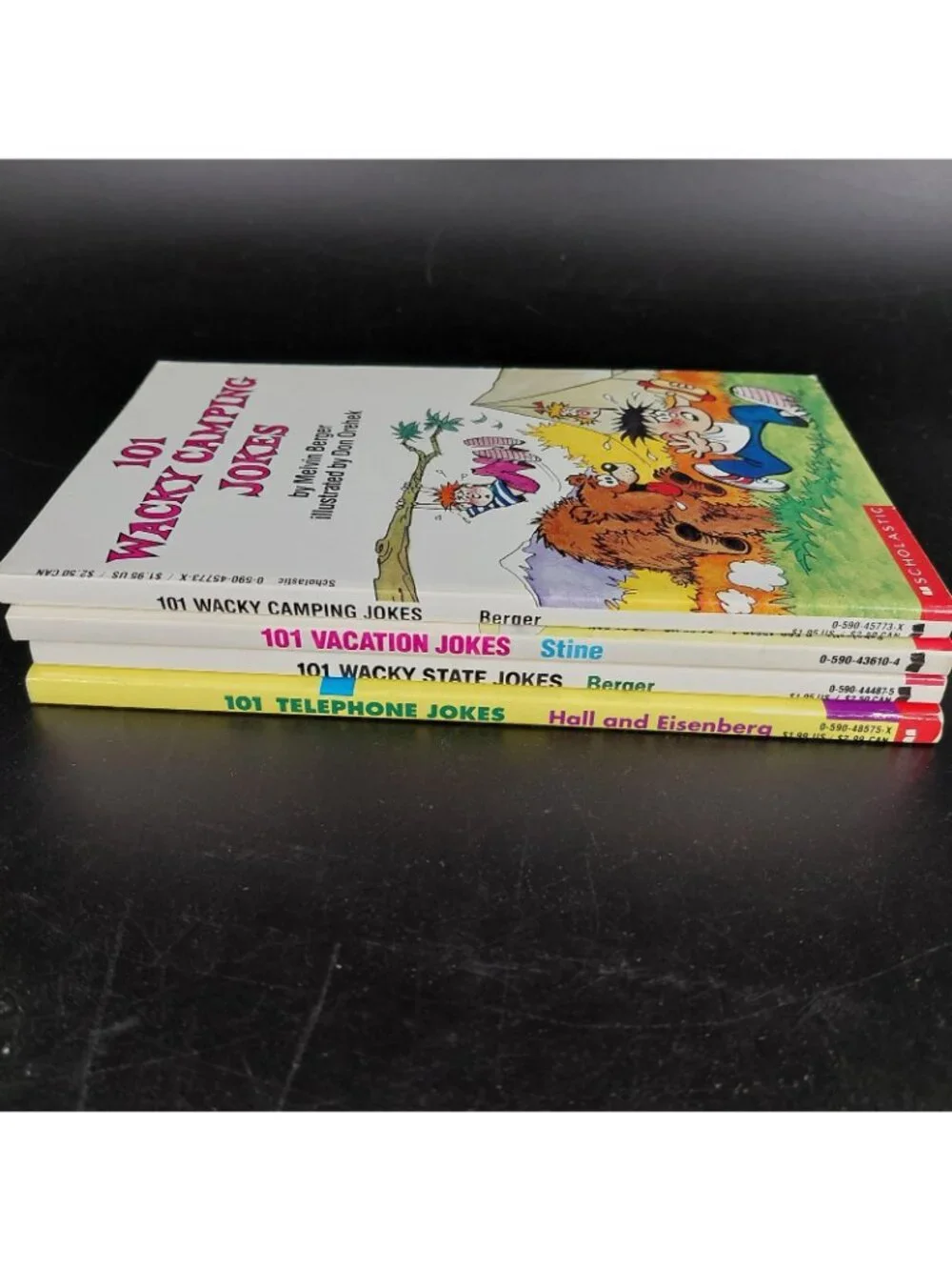 Vintage 101 Jokes Books Lot 4 Melvin Berger Scholastic Paperback 1980s Humor